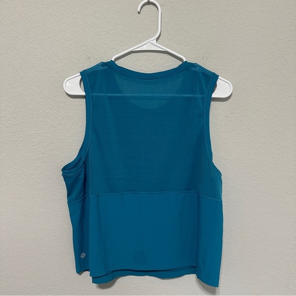 Athleta Women’s Workout Tank Top Blue Sleeveless Mesh Size Small Gym Yoga *Read* - Picture 2 of 5